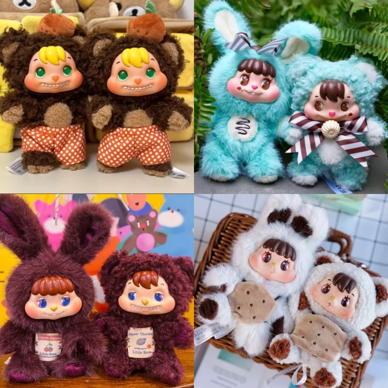 

52toys Виниловые куклы-кролики Pancake Rabbit, серия Blind Box Little Buns Melts Together, плюшевый брелок, милая игрушка, подарок-сюрприз на день рождения для девочки