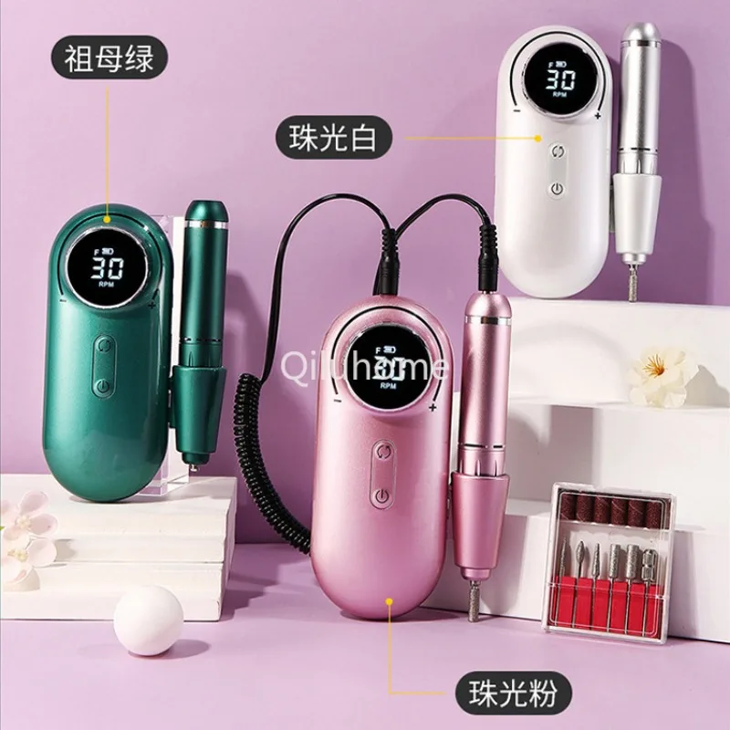 Nail Polisher Portable Mini  Polish Nail Piercing Device Electric Tool Nail Remover Sander Uv301