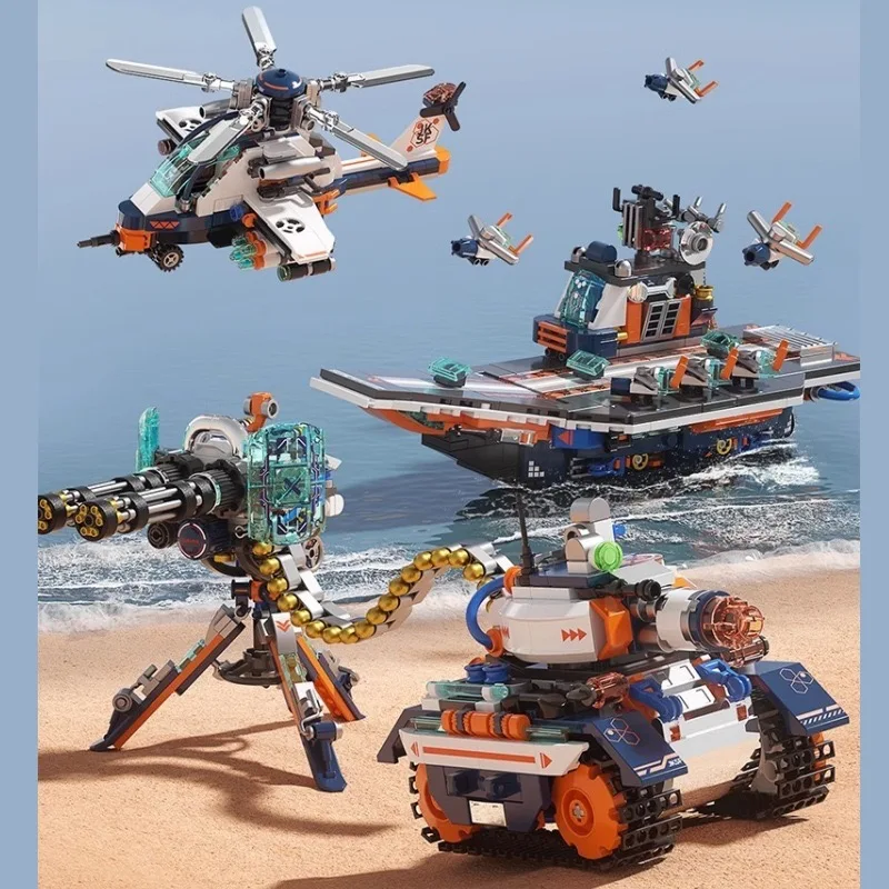 حاملة طائرات قتالية JAKI ، وحدات بناء للأطفال ، طائرات ثقيلة للغاية ، مدفع خفيف ، نموذج دبابات ، شاشة عرض