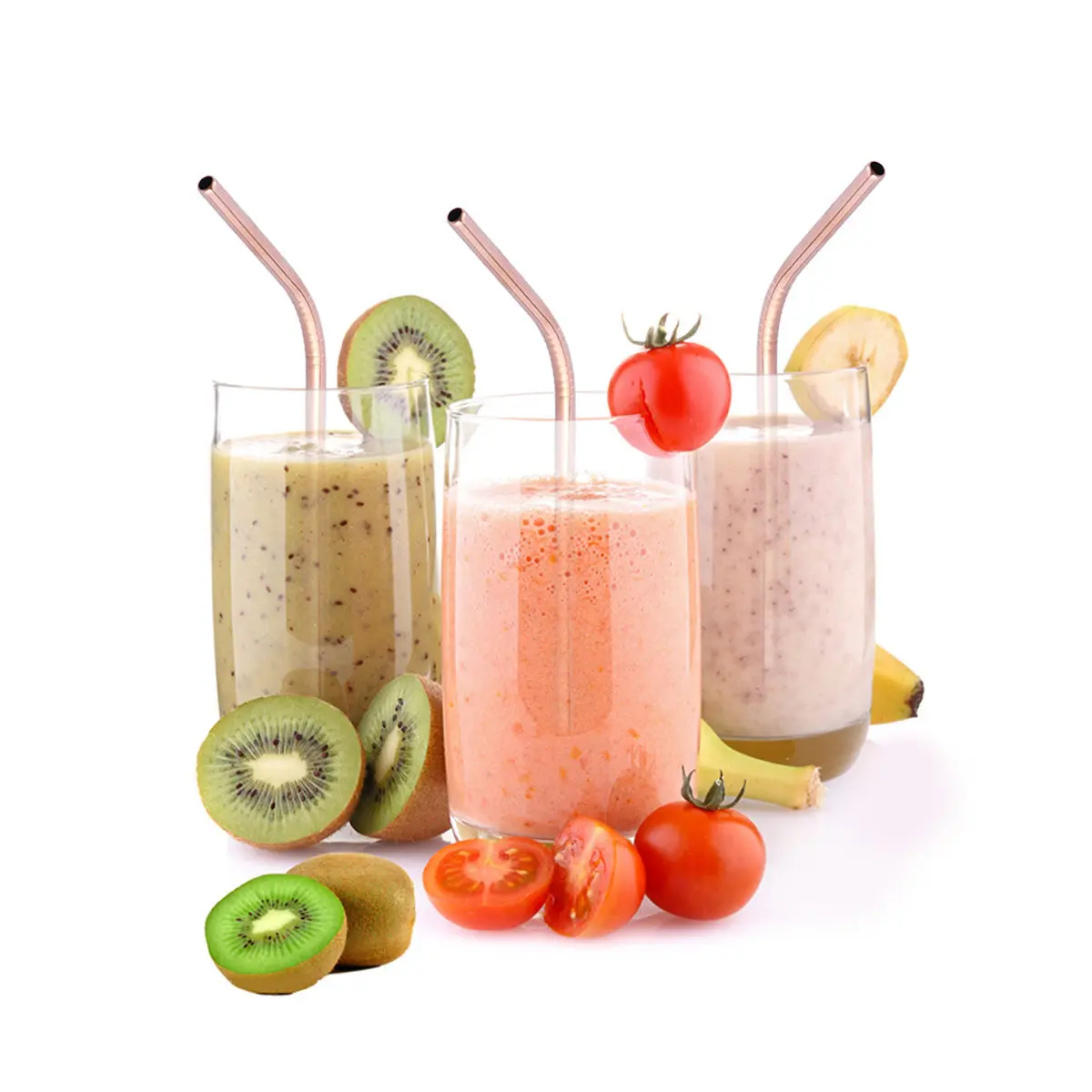 1Pcs Stainless Steel Drinking Straw 21.5x0.6cm Straight Reusable Eco Friendly Health Safe Rust Proof for Tumblers Water Bottles