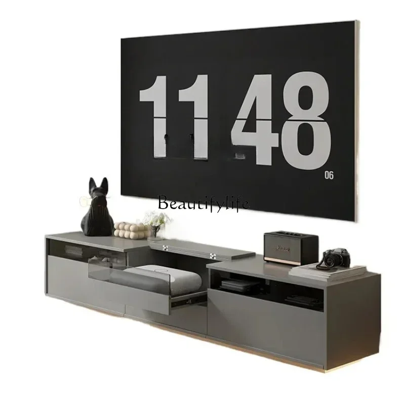 35Minimalist Laser TV Dedicated Compartment Home Theater Smart Projector Living Room Multi-Function TV Cabinet