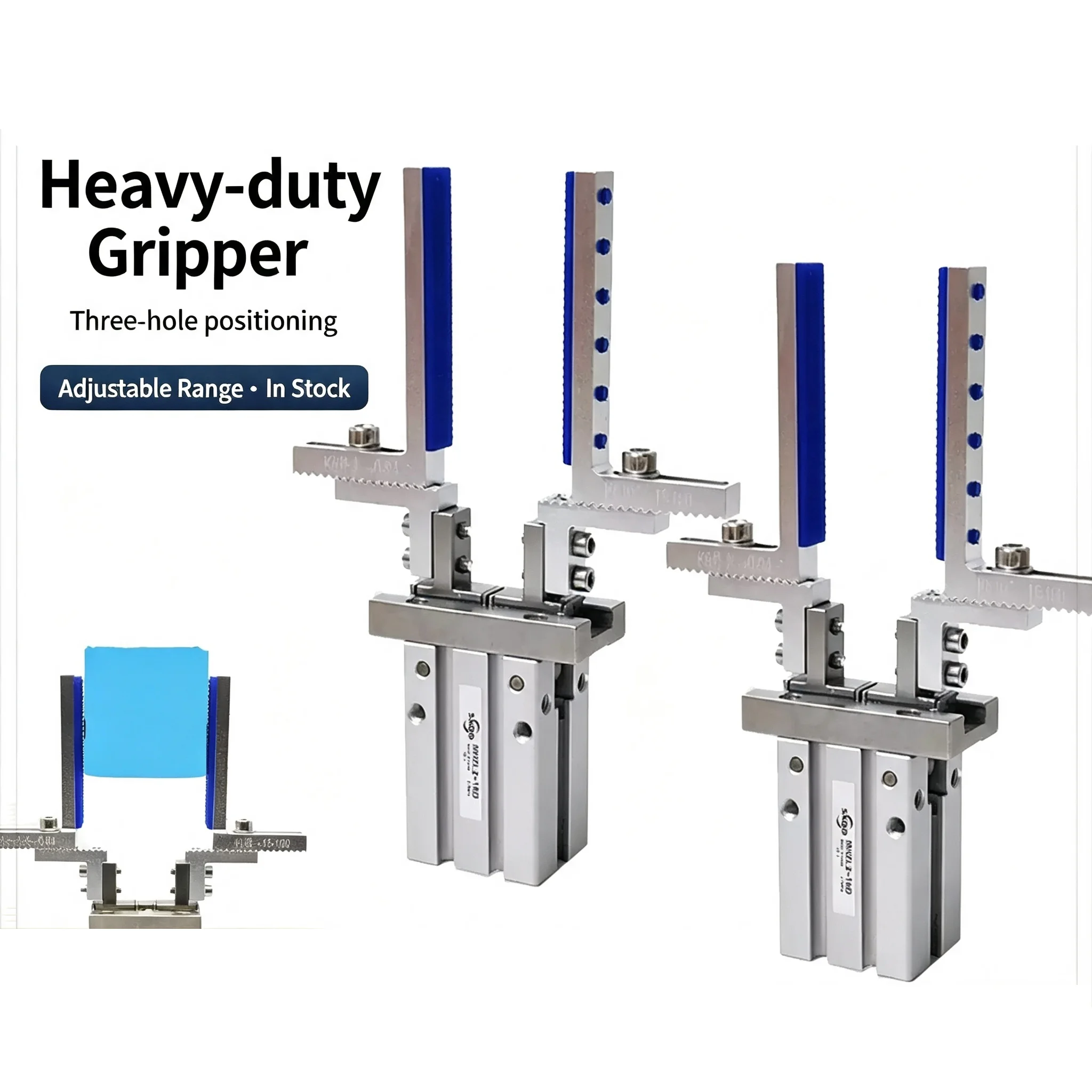 MHZL2-16D Adjustable Positioning Chuck Finger Cylinder Parallel Clamp Extended Opening Manipulator for Precision Clamping