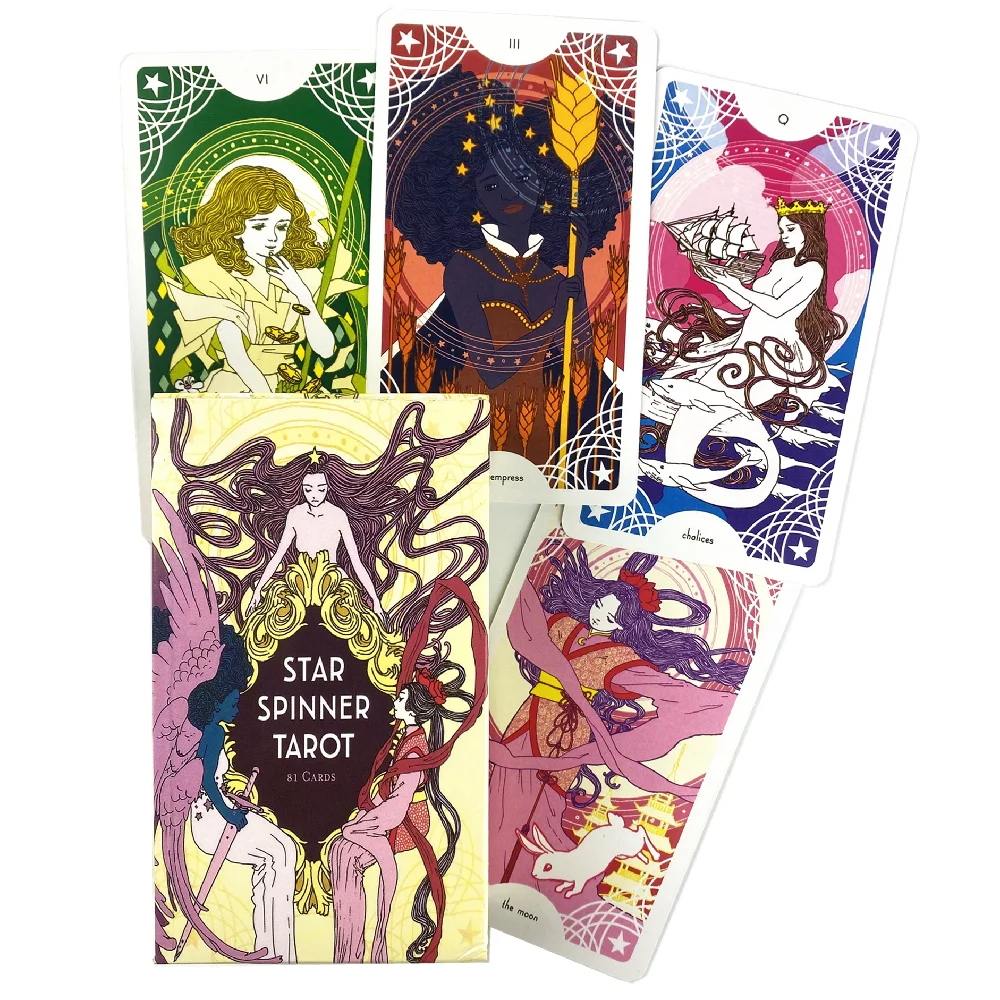 بطاقات ستار سبينر التارو النسخة الإنجليزية ألعاب لوحية الجنيات الممتعة تلعب الحفلات العائلية والترفيهية مع PDF