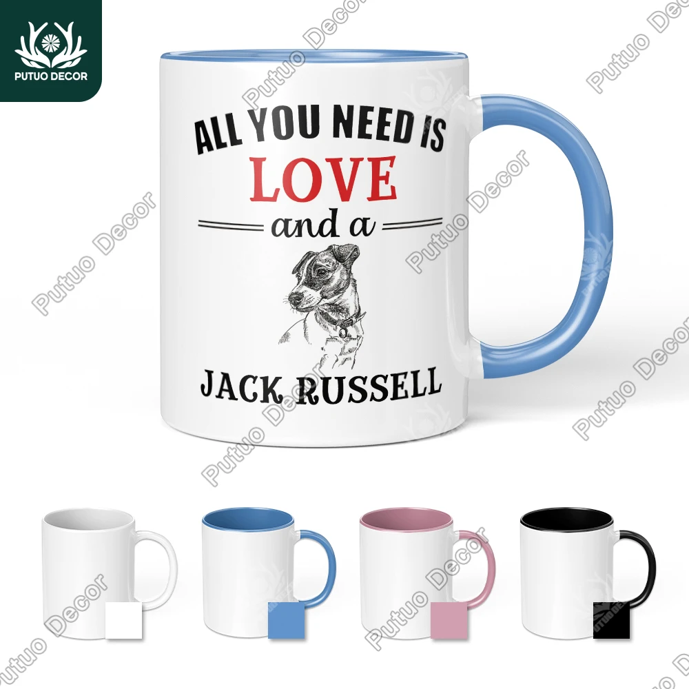 

Putuo Decor 1pc Funny Sarcastic Quote Coffee Mug,Jack Russell, Cup for cafe Office Living Room, Funny Gifts for Friend Colleague