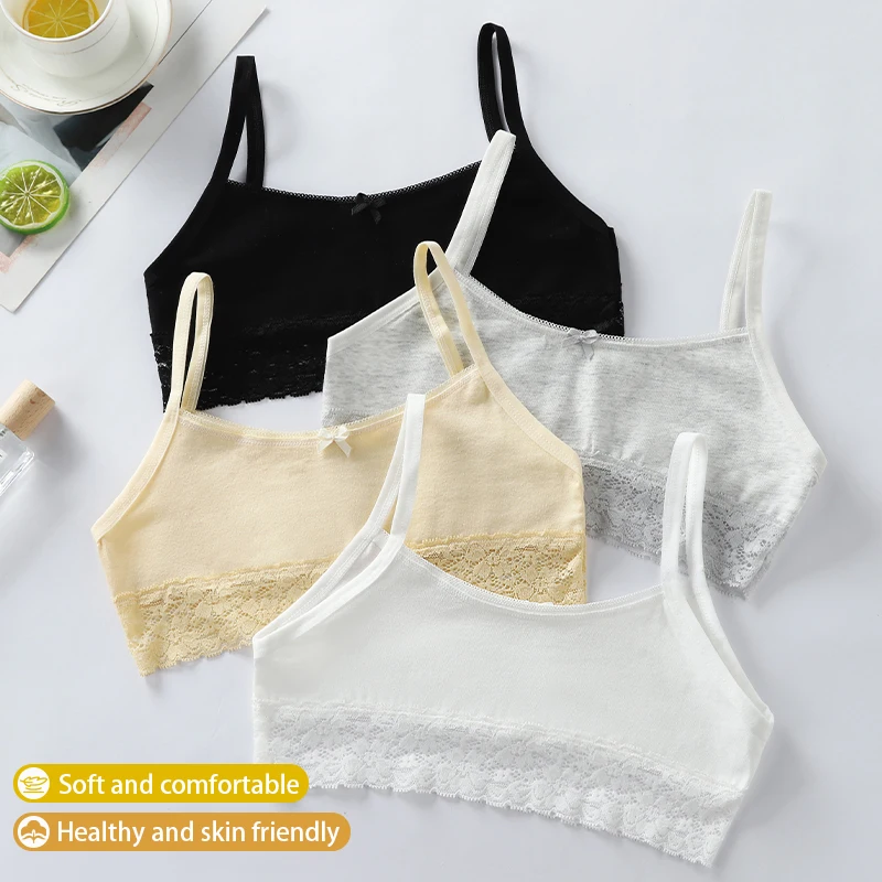 Girls' underwear, vest, developmental period, 6-12-14 years old, lace, large children's bra, girls' primary school, camisole, st