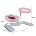 pink double bowl