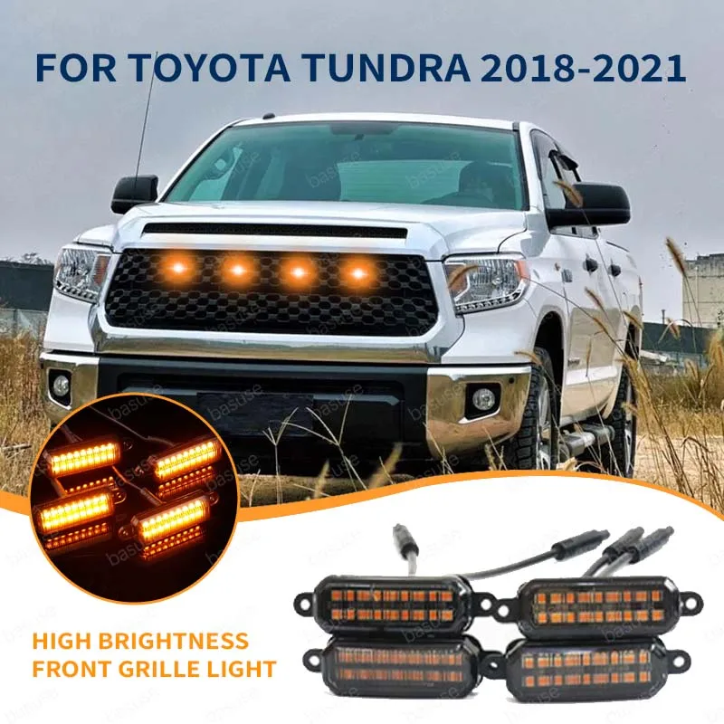

LED Front Grille Light For Toyota Tundra 2018 2019 2020 2021 Car Daytime Running Light Wheel Eyebrow Lamp For Pickup Offroad 12V