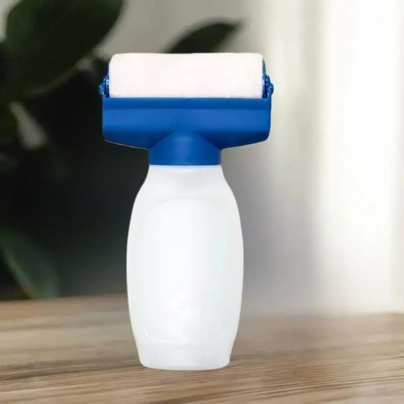 DIY Wall Touch-Up and Restoration Gadget, 350ml Water-Borne Latex Paint Plastic Vessel, Paint Roller Brush in One Piece