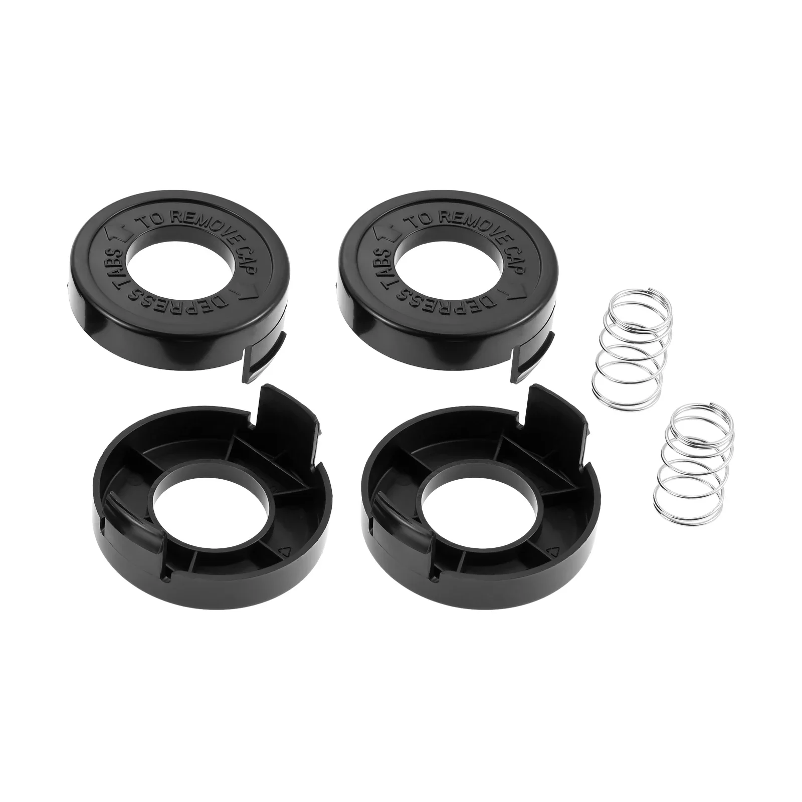 4pcs RS-136 682378-02 Cap Cover Fit for Black Decker ST1000 ST4000 ST4500 GE600 CST800 ST6800 String Trimmer with Spring Parts