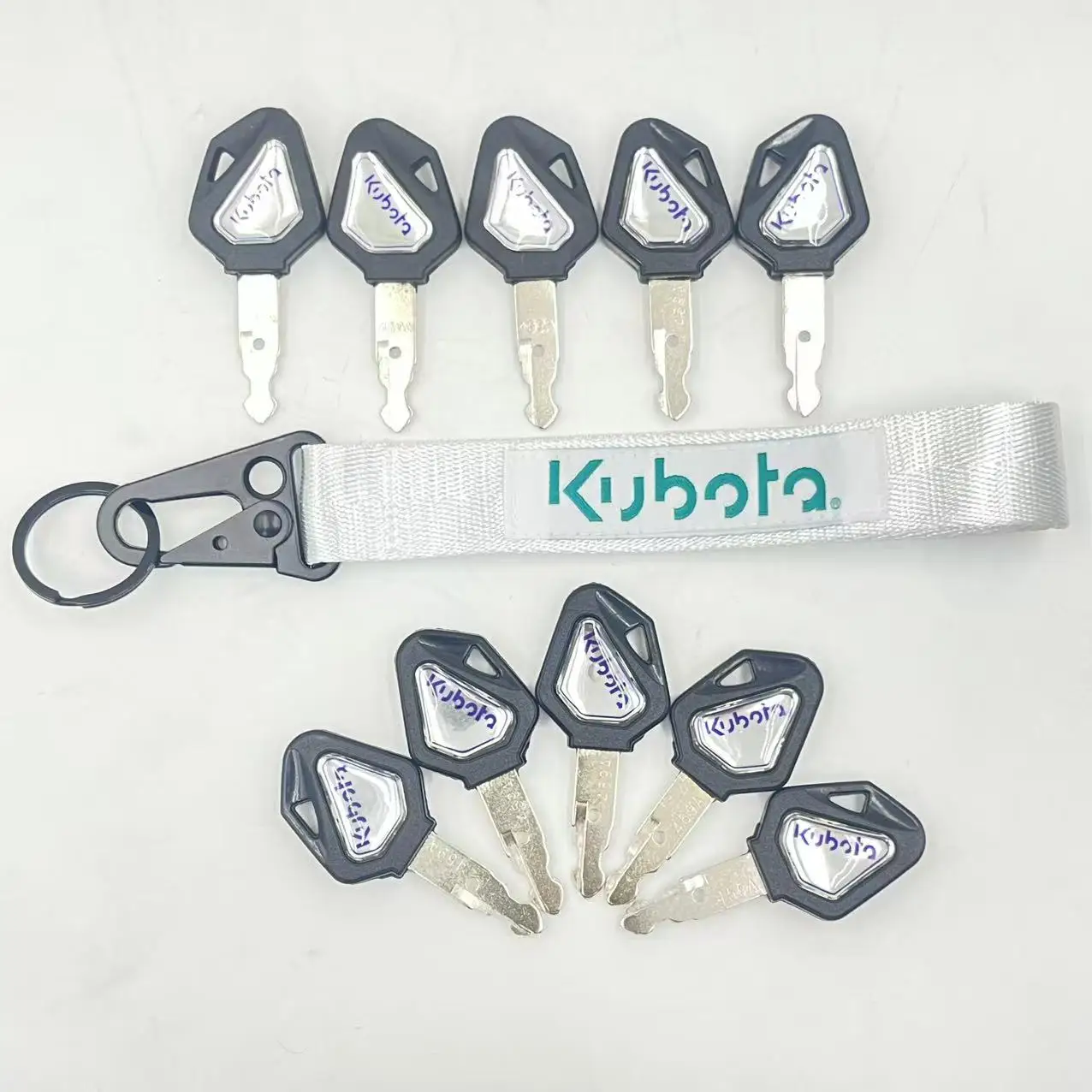 Heavy Equipment 459A Key with KEYCHAIN For Kubota U15/30/135/155/161/163 Excavator KEY