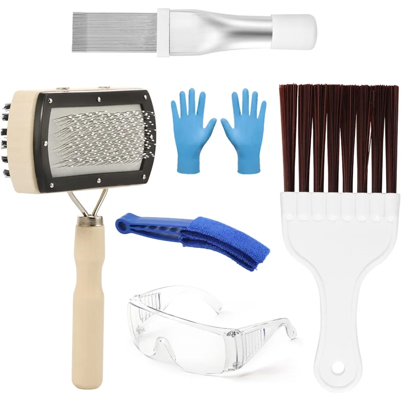 

A74E-Набор щеток для холодильника с кондиционером-6 шт. Щетка для чистки катушек переменного тока, двусторонний инструмент для очистки ребра конденсатора для дома