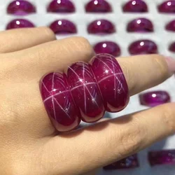 Exquisite ruby Red Starlight Ring Starlight Gemstone Ring unisex pendant necklace Hardness 9 The best gift