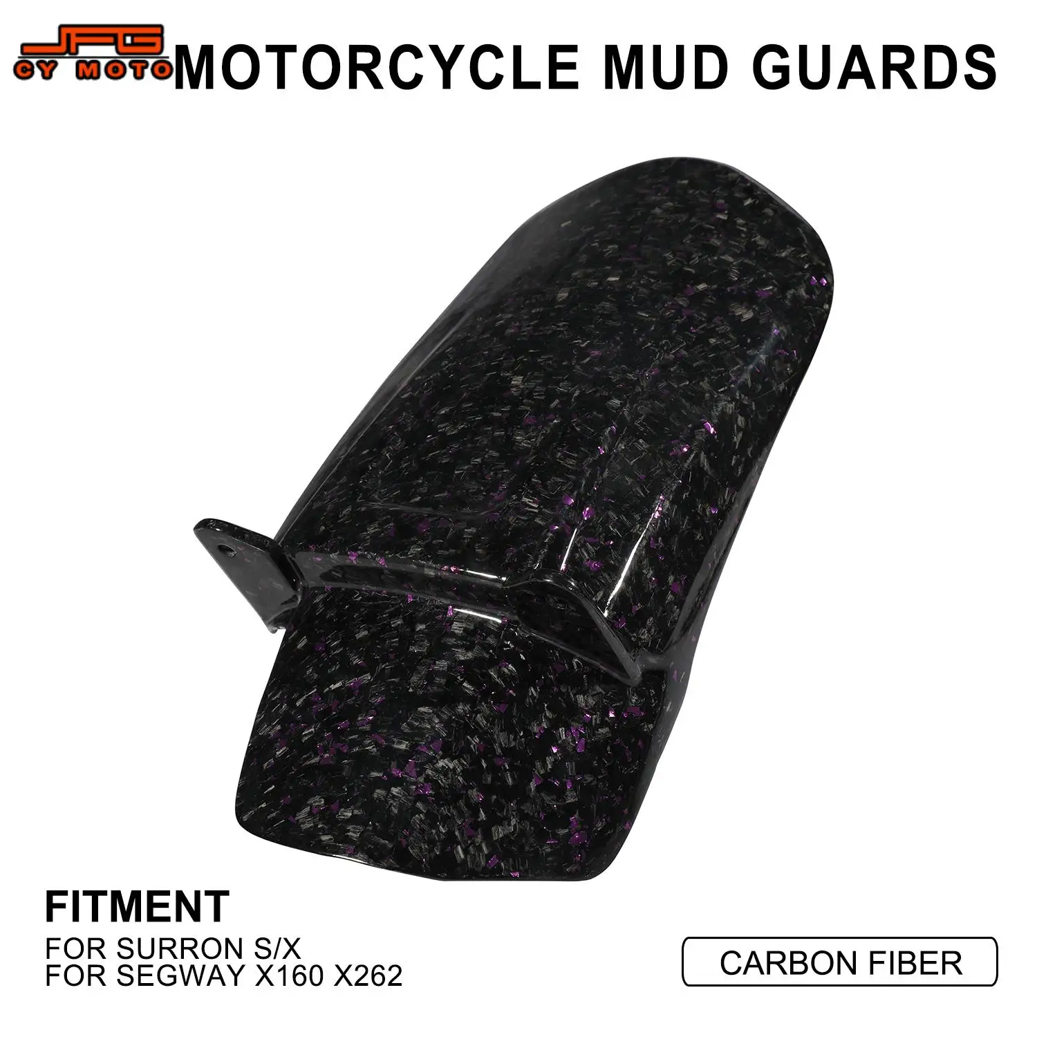 Funparts Rear Fender Mudguard Motorcycles Accessories Carbon Fiber For Sur-Ron S X Segway X160 X262 Electric Vehicle Dirt Bike