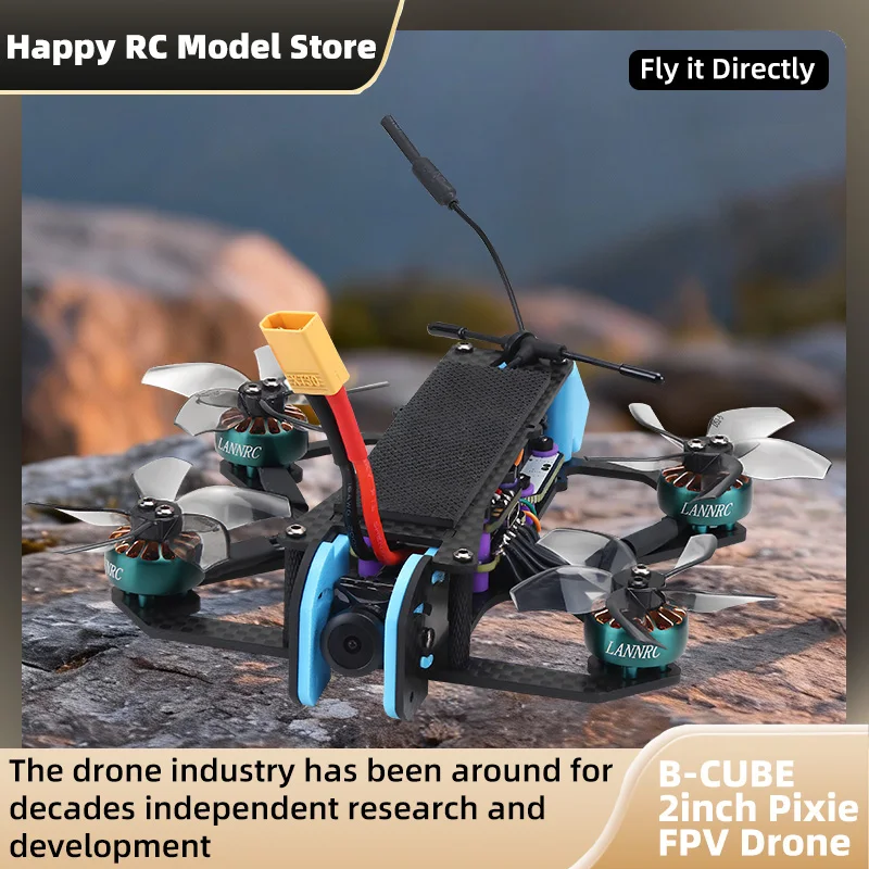 B-CUBE 2inch Pixie FPV Drone Frame Kit Carbon Fiber Racing Drone Quadcopter INAV Beatflight F722 NOXE Ardupilot Flight Control