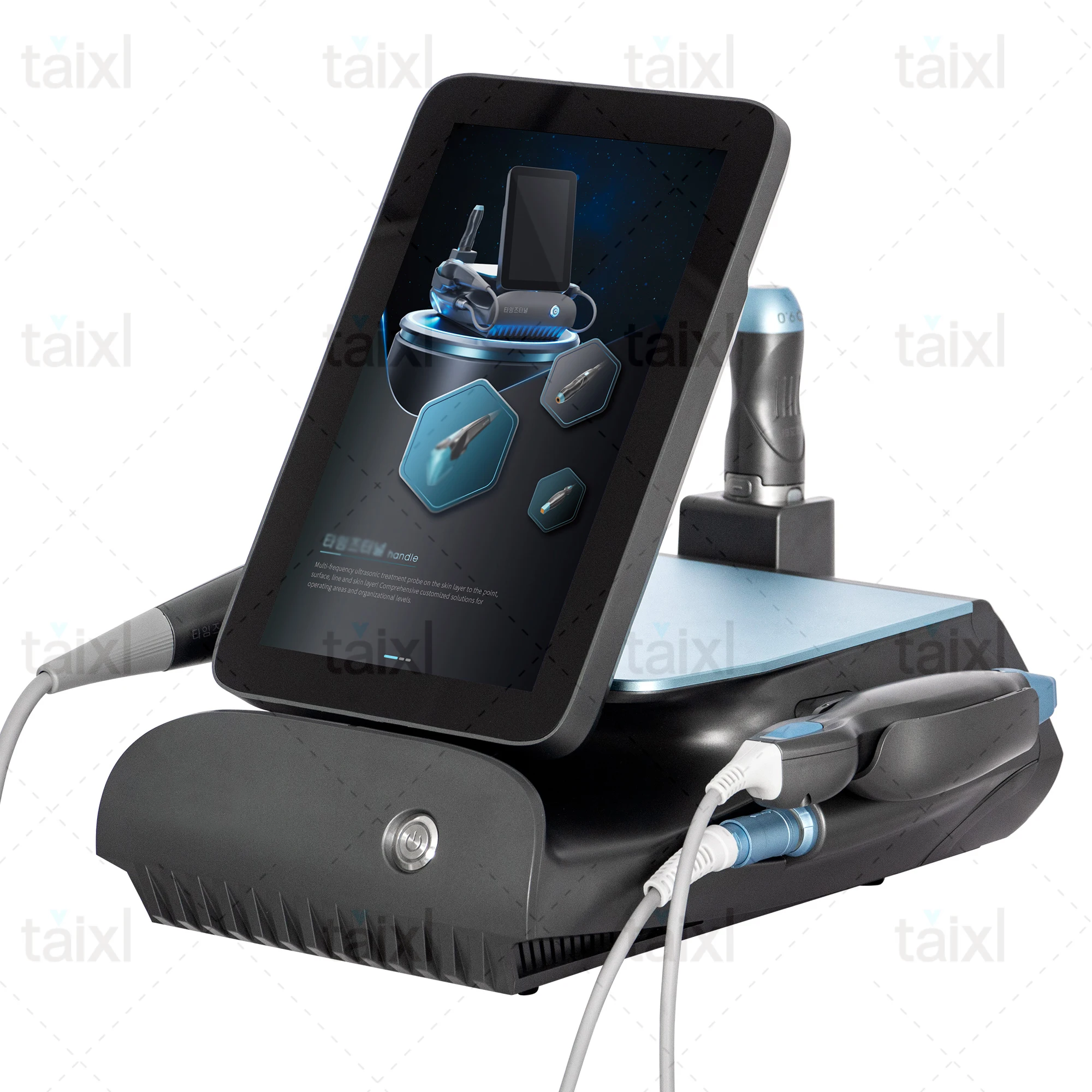 

Skin Lifting and Tightening Wrinkle Removal Face Firming Device TI-Tanium Ultrasound RF Ultralift 3 in 1 Machine