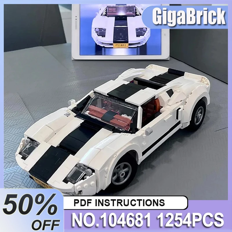 

Коллекционная модель MOC 104681: Белый спортивный автомобиль, конструктор, гоночная машина, сборная модель, игрушки для взрослых, рождественские подарки, для детей