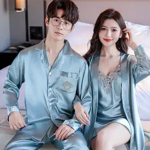 Mens faux silk pajamas hotsell