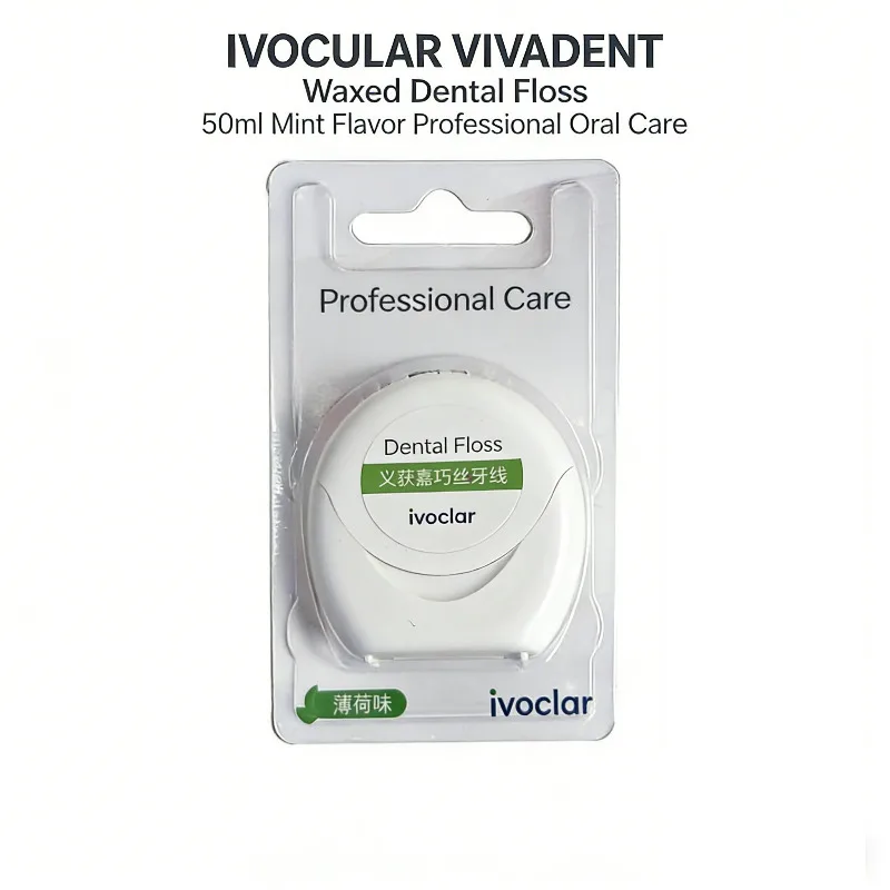 

50m Ivoclar Vivadent Mint Waxed Dental Floss Shred Resistant Water Expanding Easy Slide Interdental Cleaning Fresh Breath Tools