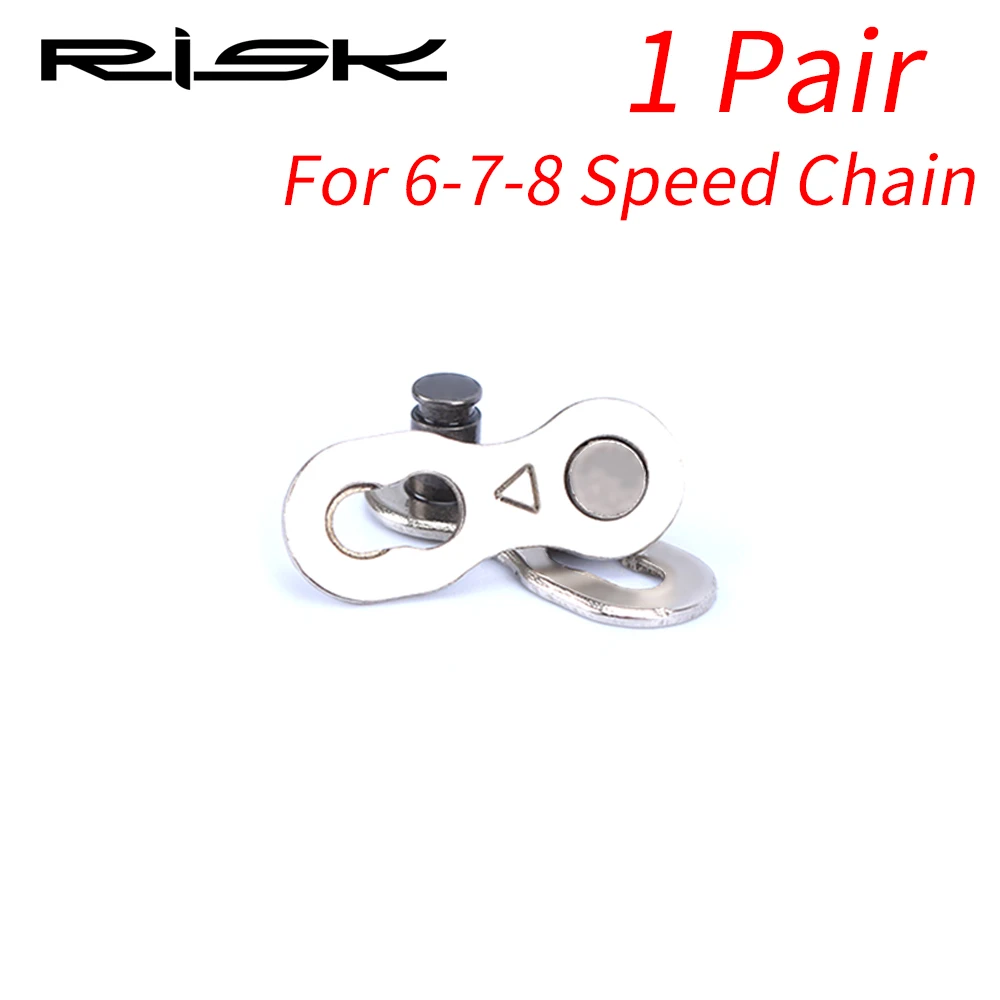 RISK-cadena de eslabones rápidos para bicicleta de montaña, accesorio para bici de carretera, conector rápido faltante, conexión Master Link para 6,