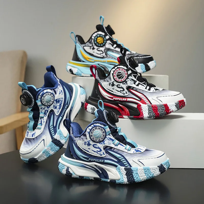 

Детская спортивная обувь, новые прогулочные кроссовки с дышащей сеткой на мягкой подошве для мальчиков, легкие повседневные кроссовки для тренировок на открытом воздухе