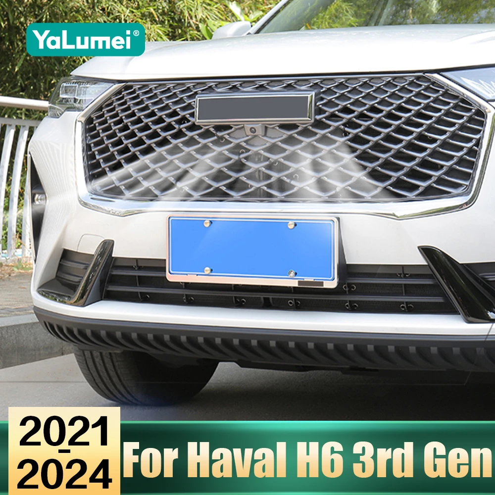For Haval H6 3rd Gen GT 2021 2022 2023 2024 DHT-PHEV Car Middle Insect Screening Mesh Front Grille Net Anti-mosquito Dust Case