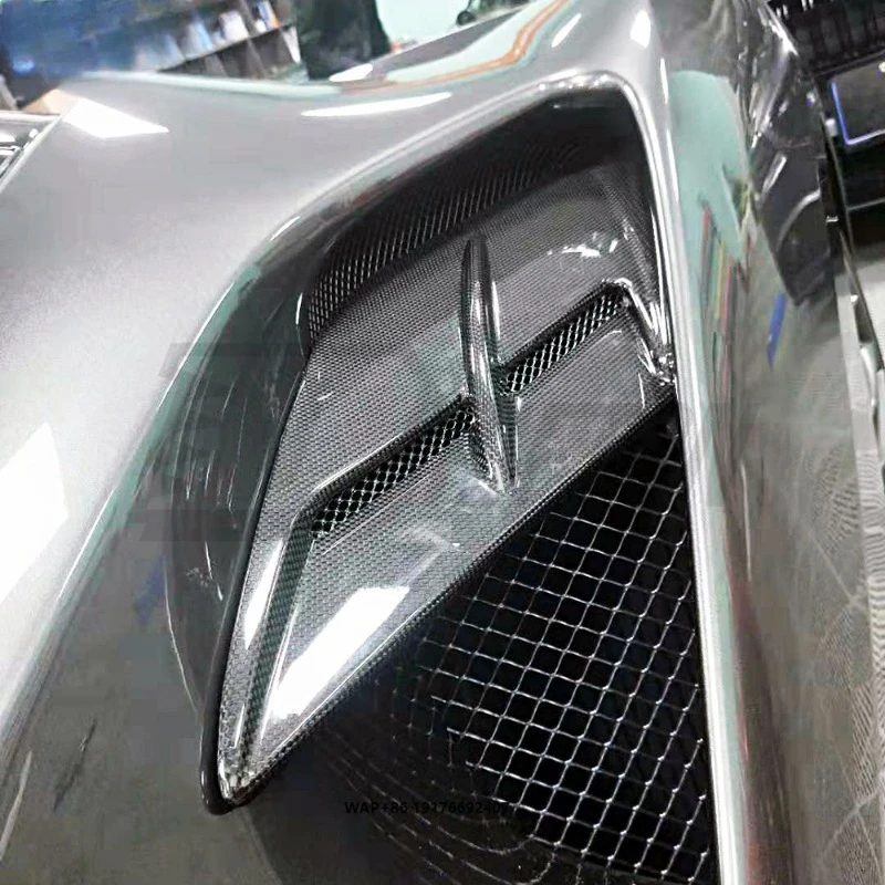 Style Side Air Intake Panels for 488 GTB Forged Dry Carbon Fiber Vents