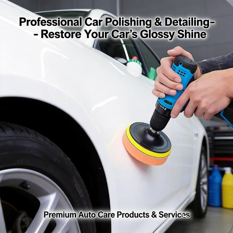 Polishing Pad Polishing Sponge Pad Cutting Polishing Kit for Car Buffering and Waxing Car Paint Detailing Wave Flat Sponge Wheel