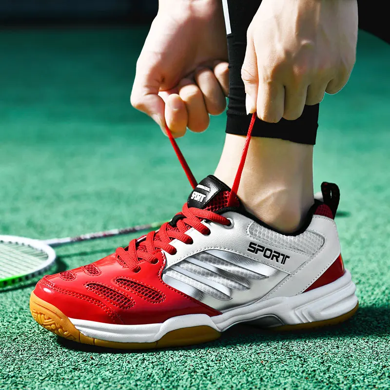 

2026 New Men Badminton Shoes Non Slip Size 38-48 Comfortable Sneakers For Badminton Gym Sneakers