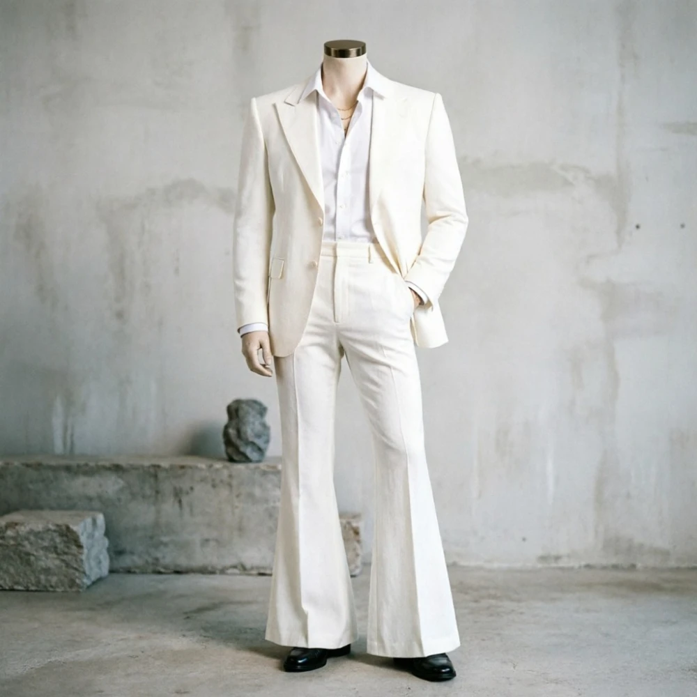 ชุดสูทผู้ชายทรงเข้ารูปพร้อมกาง - Men Formal Wear Wedding Guest บทวิจารณ์และราคา