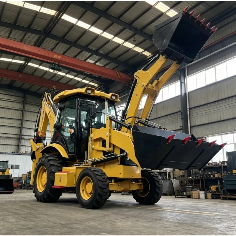 China Mini Backhoe Loader 4x4 – Small Farm Loader Backhoe, Diesel 3.5 Ton, CE Approved, Wholesale Price