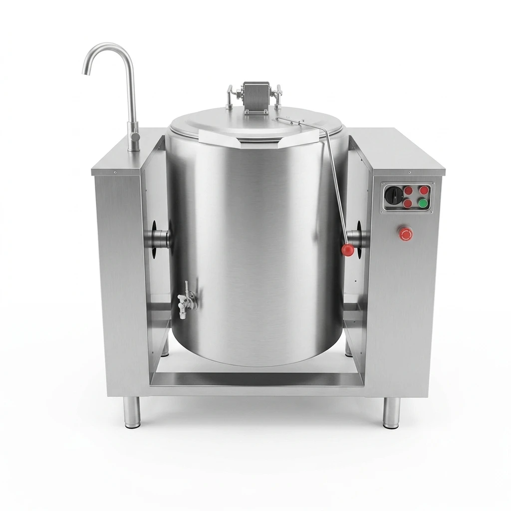 Efficiency Professional Tilting Marmita Industrial Cooking Kettle For Central Kitchen