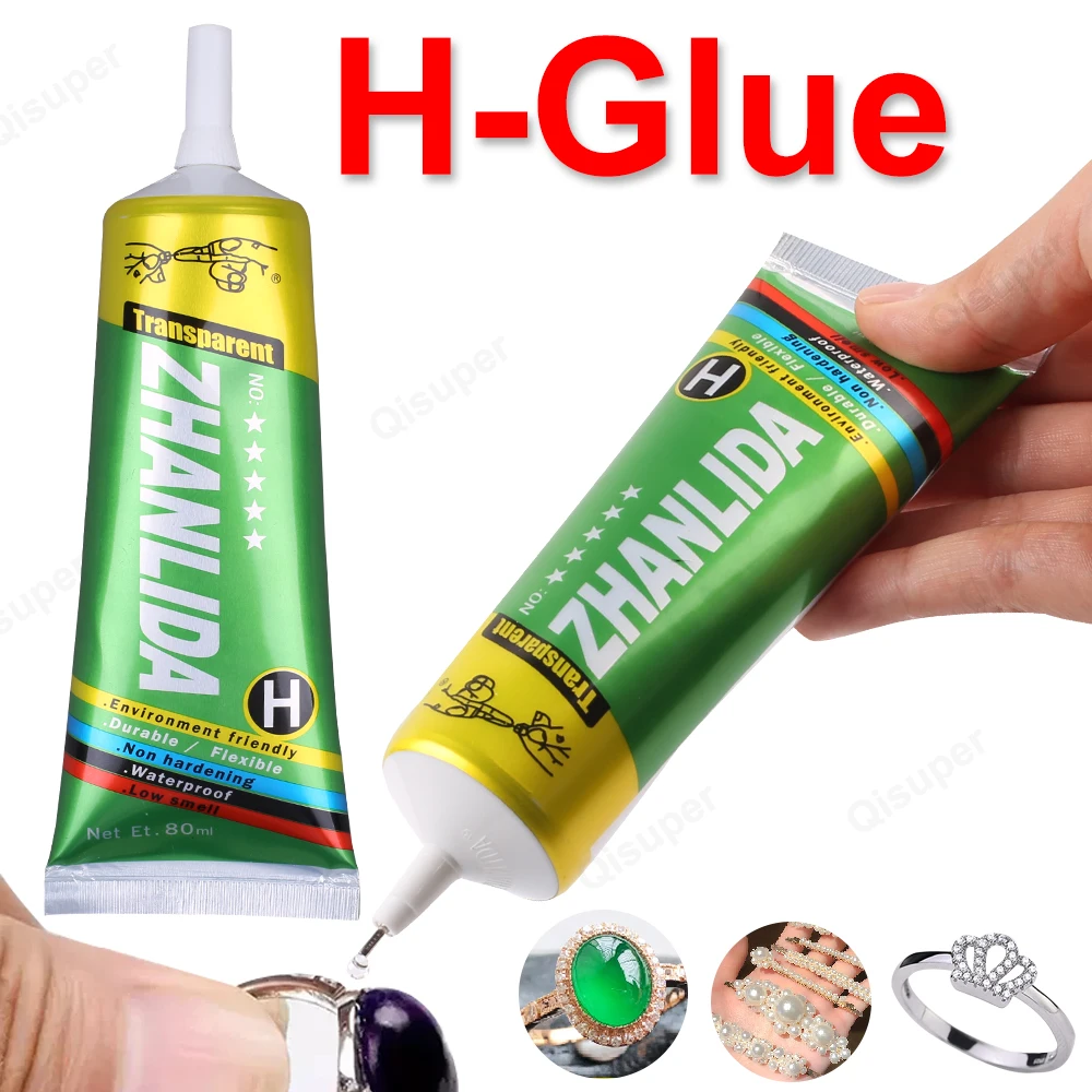 Zhanlida cola com ponta de precisão para telefone eletrônico strass jóias couro têxtil roupas artesanato super adesivo bond