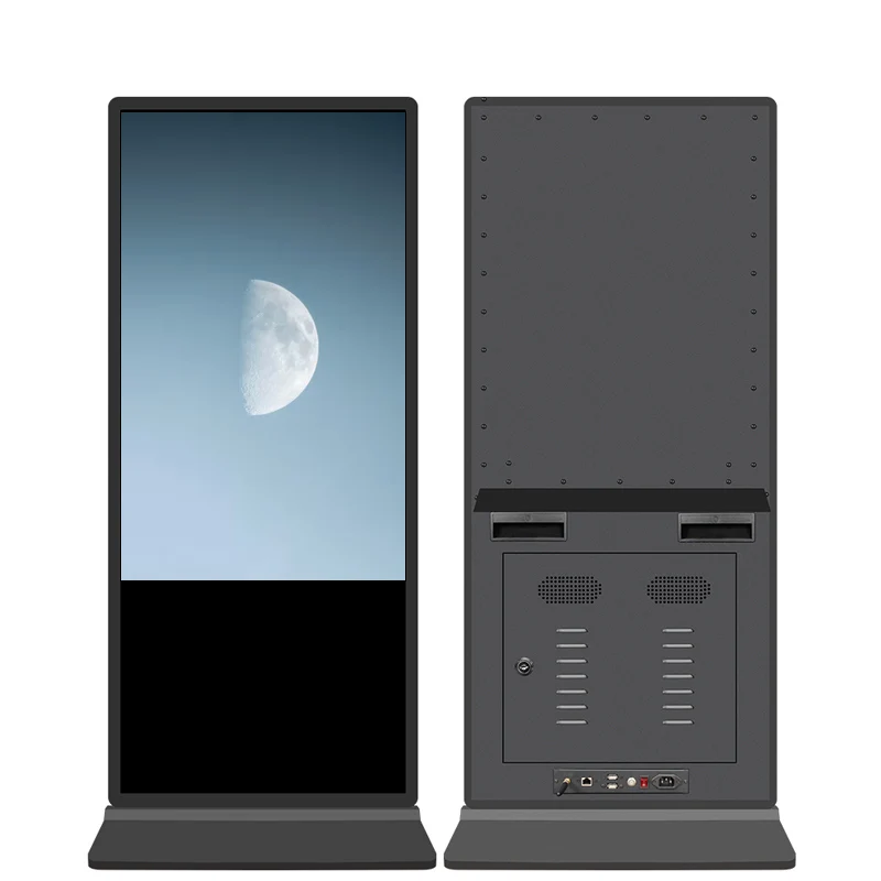 65 Inch Free Standing Large LCD Advertising Display Screen for Hotel and Public Areas