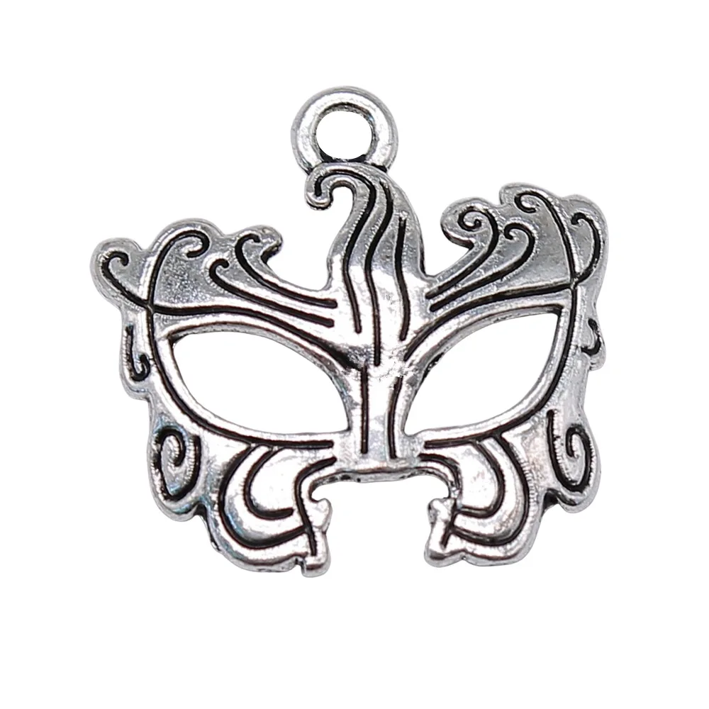 

100pcs/lot DIY Jewelry Accessories Alloy Mask Earring Connector Bracelet Pendant