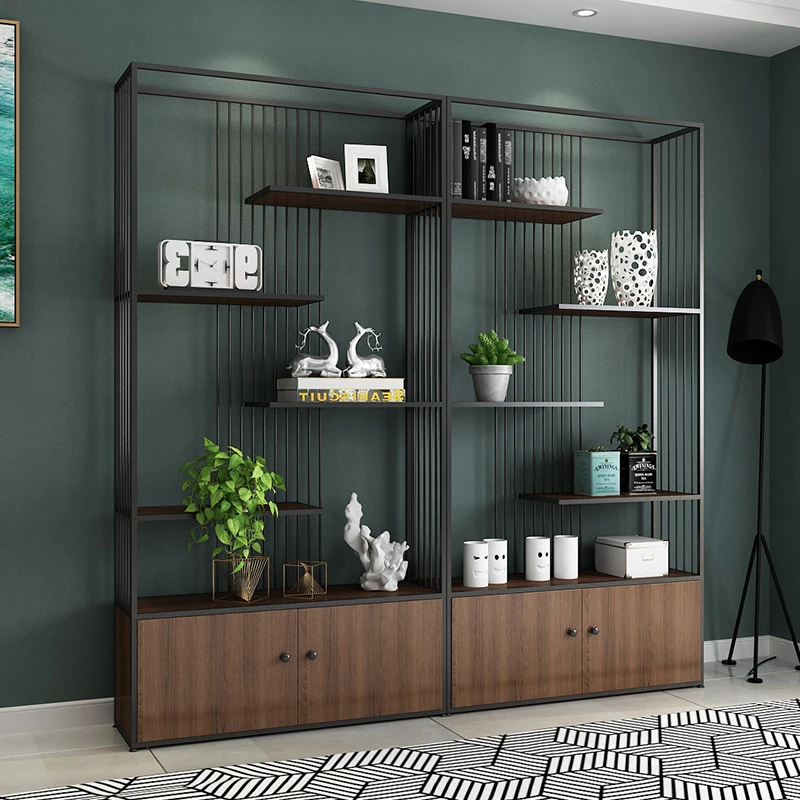 

Nordic Shelf Partition Bookshelf Floor Light Multi-layer Storage Rack Office Rack Living Room Storage Rack