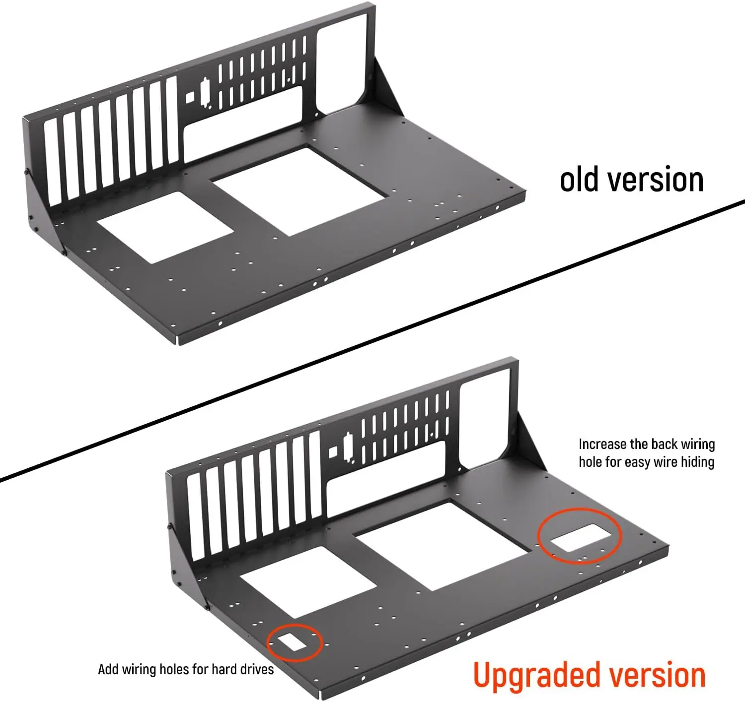 حافظة كمبيوتر خارجية للكمبيوتر، هيكل مقعد الاختبار ATX حافظة كمبيوتر بإطار تعدين مفتوح، رف حافظة كمبيوتر DIY للوحة الأم ATX MATX ITX