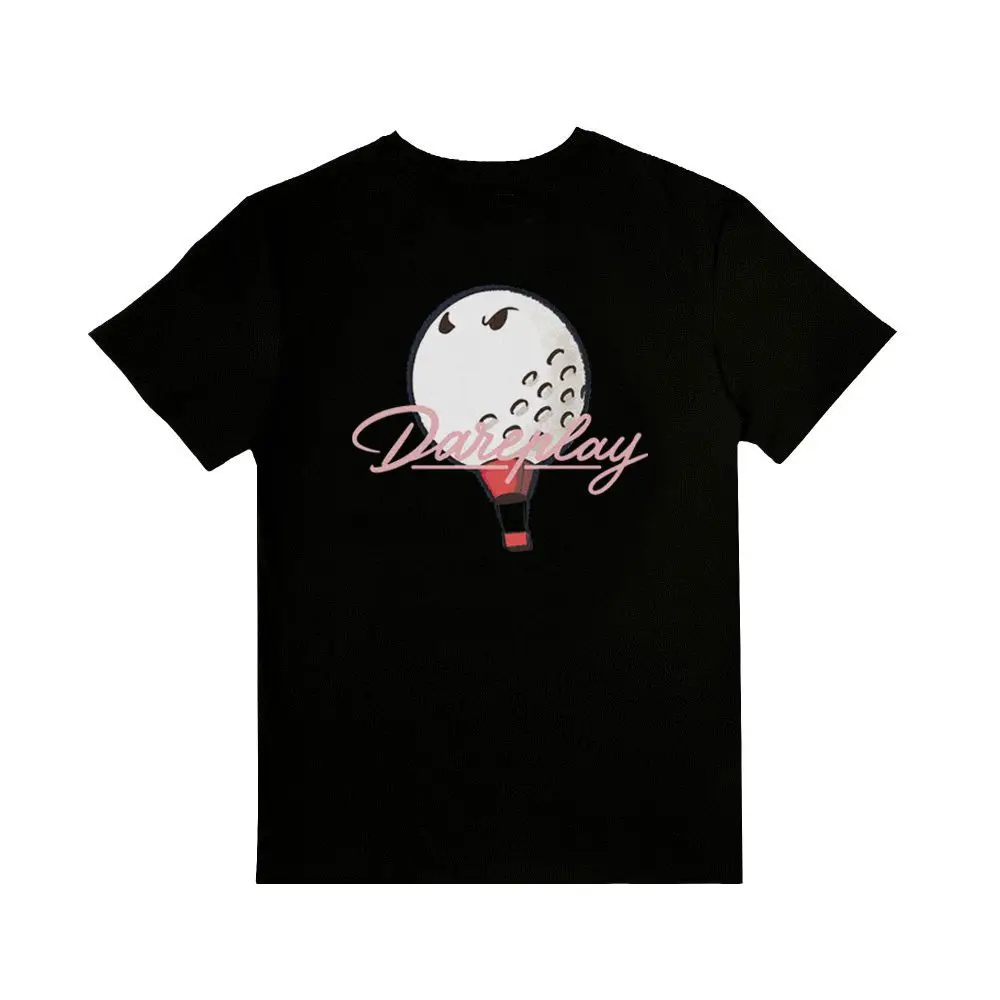 

DAREPLAY GOLF Pure Cotton Round Neck Short Sleeve Printed T-shirt Summer Top GOLF Couple Style