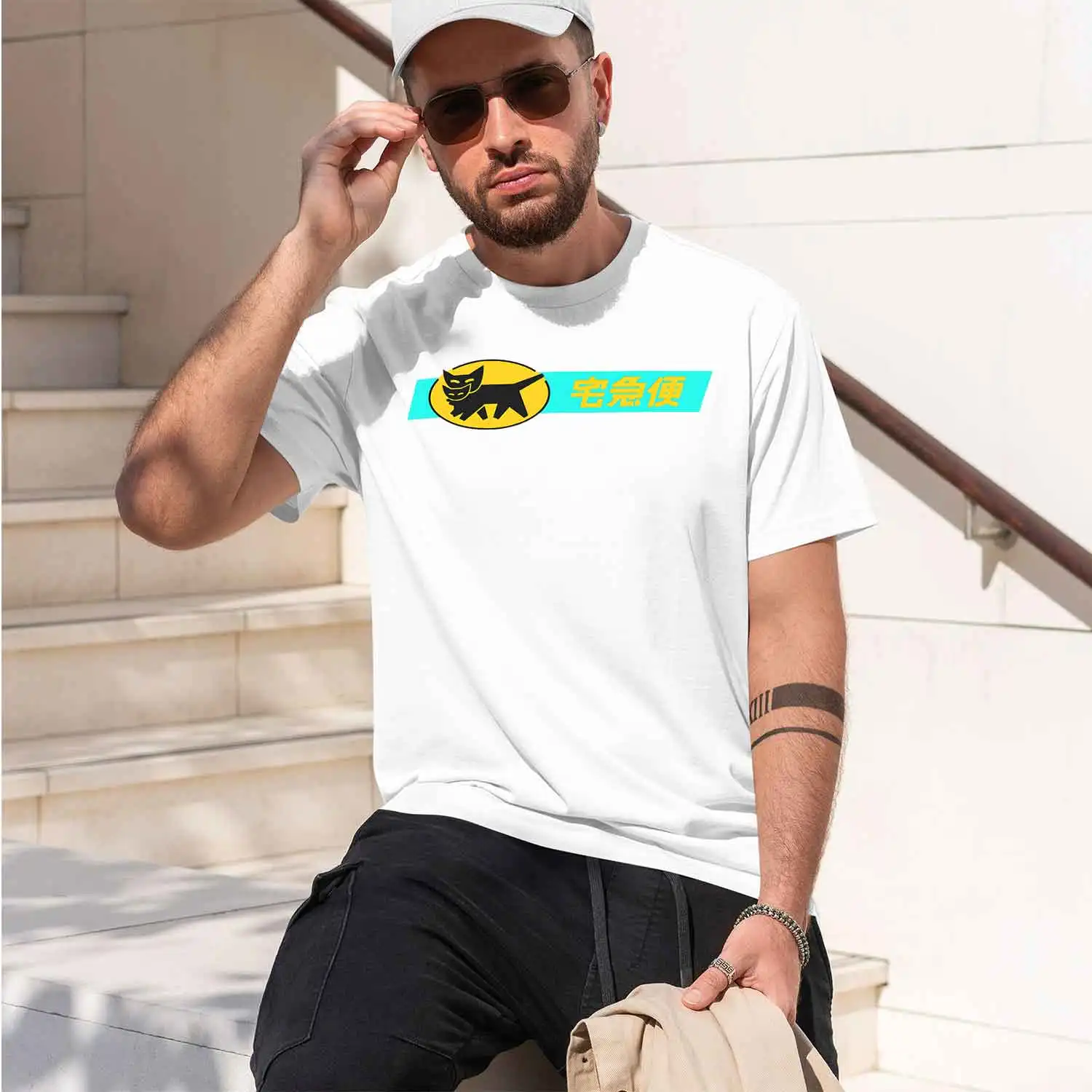 vintage clothes blanks ou s Yamato Transport Old Logo clothing over d harajuku graph 2026 New Model Men’s Short-sleeve crewneck