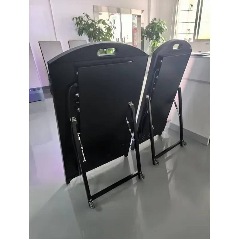 Outdoor Movable P2.5 Full Color LED Digital Poster Screen Waterproof IP65 Floor Stand Sign 4500cd/m High Brightness 3840Hz
