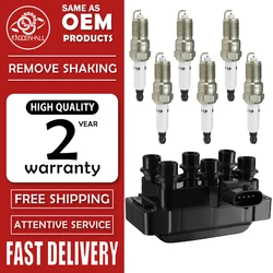 New IGNITION COIL+Spark Plug For FORD RANGER USA EXPLORER MUSTANG 4.0 V6 For MAZDA 626 2.5L V6 6383157 19017113 E9DZ12029A