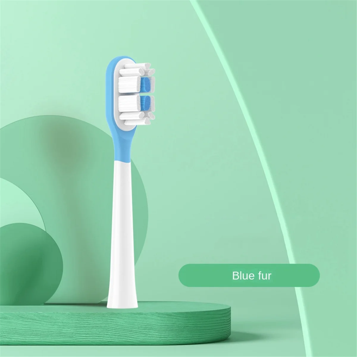 HOT 10PCS Suitable for Laifen Electric Toothbrush Head LFTB01-P Soft Bristle Cushioning Cleaning Brush Head-Green