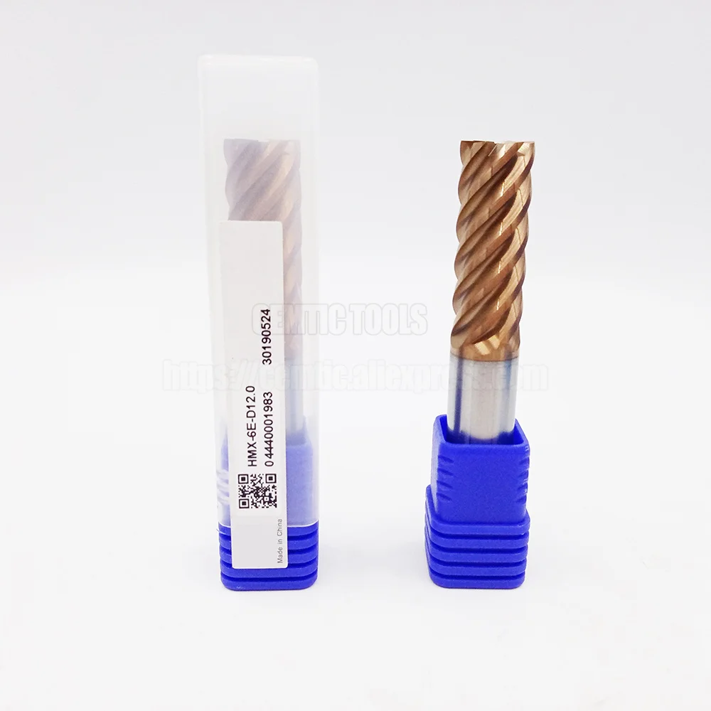 

ZCC HMX-6E-D10.0 HMX-6E-D12.0 Solid Carbide 6 Flutes End Mills