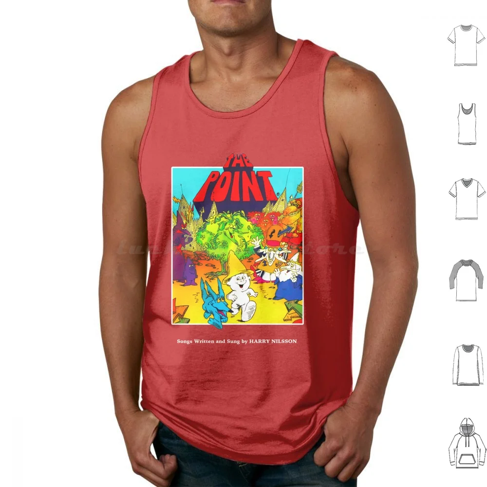 Harry Nilsson The Point Tank Tops Vest Sleeveless Harry Nilsson The Point 70S Cartoon Monkees Schmilsson Without You