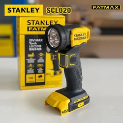 STANLEY Portable Cordless Lanterns Rechargeable SCL020 140lm Rotatable for Work Place Outdoor Camping Universal 20v Battery