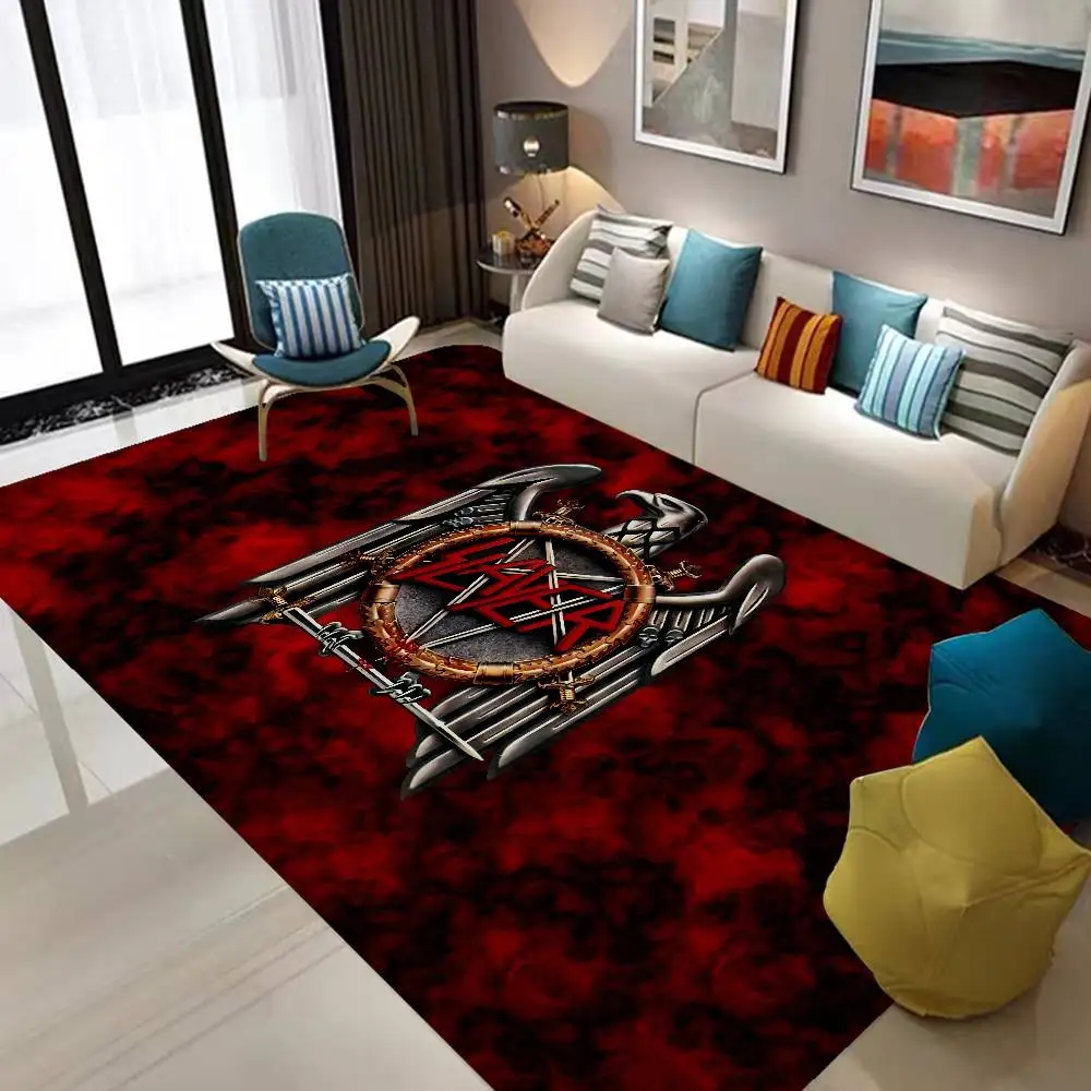 S-Slayer Heavy Metal Band Kitchen Mat Nordic Style Bedroom Living Room Doormat Home Balcony Anti-Slip Welcome Rug