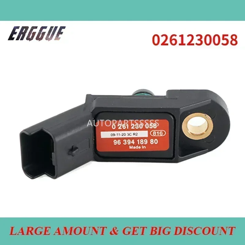 Brand New 0261230058 0261230041 9635493480 9639418980 Intake Pressure Sensor For Citroen For Peugeot 407 607 206 307 807