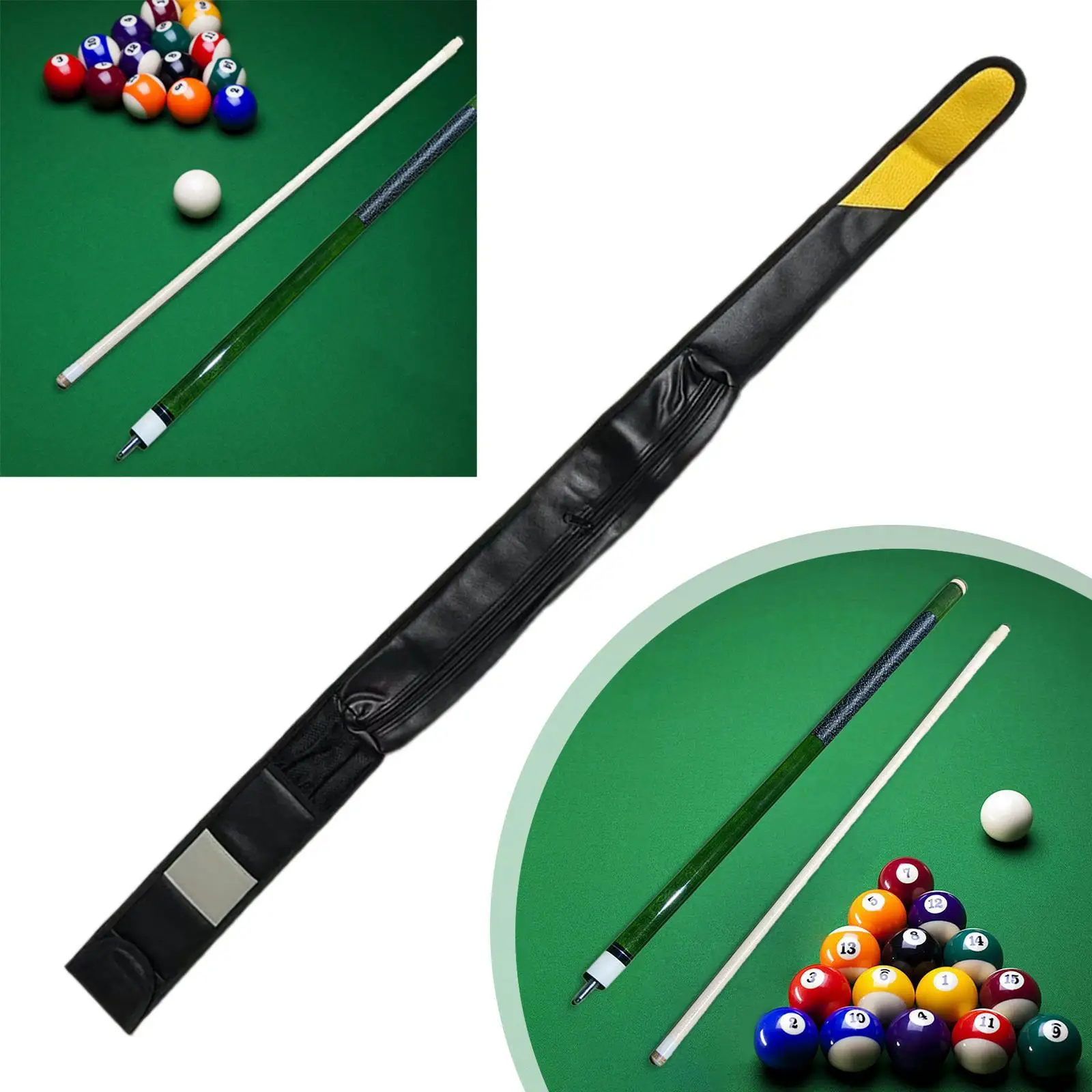 

Pool Cue Bag Travel Billiard Pole Rod Storage Bag Accessories Carrying Bag