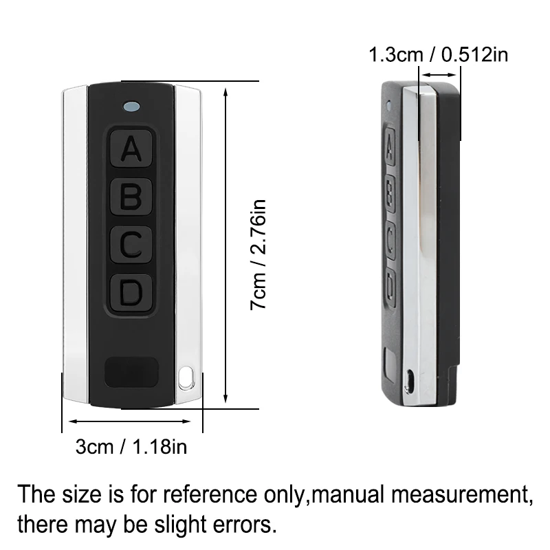 ME960-LM TX2EV TX4EV E940C E950C HomEntry HE952 Merlin E960M E950M C945 Garage Door Opener Remote Control