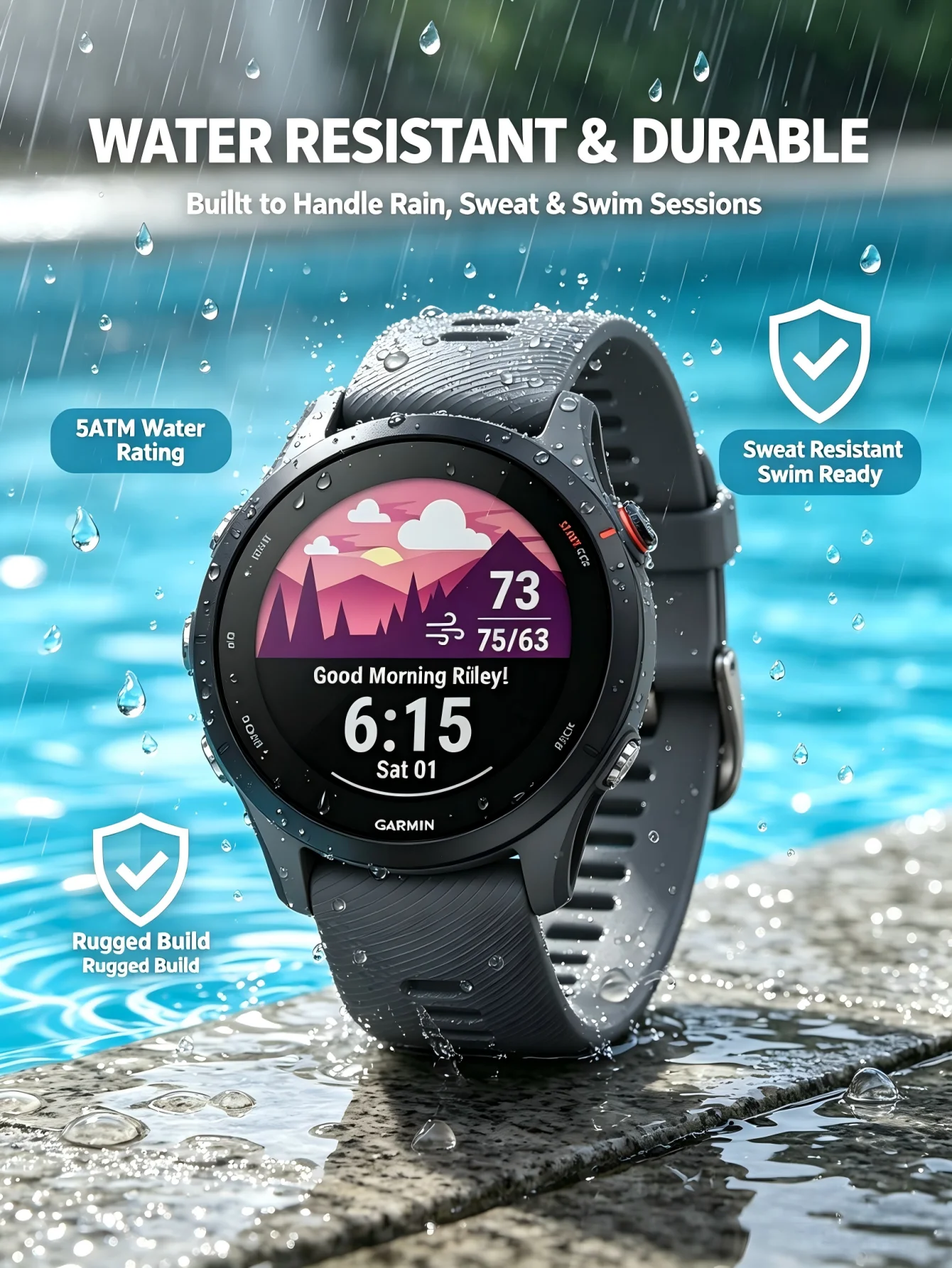 Montre connectée sportive Garm - Smartwatch Watches With Bluetooth avis et prix