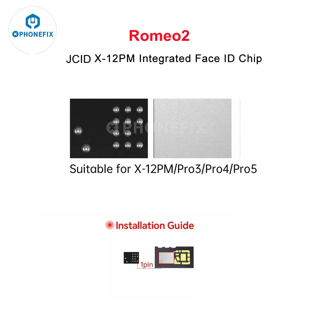 Imagem -02 - Integrado Face id Chip para Telefone Projetor de Ponto Malha ic Leitura e Gravação X12 13 14 15pm Pad Pro3 pc Peças 10 Peças jc Romeo2